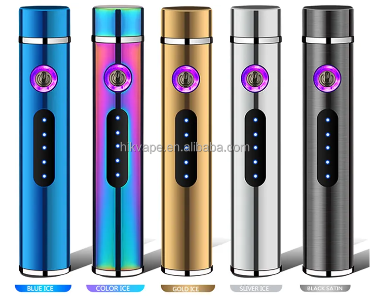 New mini design cigarette shape outdoor windproof double arc electronic lighter for pipes cigars