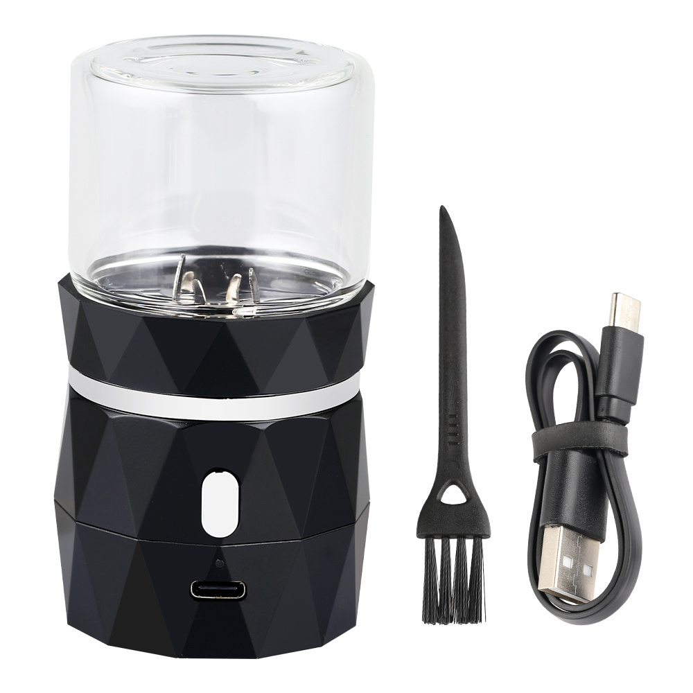 LTQ Upgraded Mini Electric Grinder Spice Herb Grinder Electric Crusher Grinder With 1.7oz/50ml Glass Jar For Herb