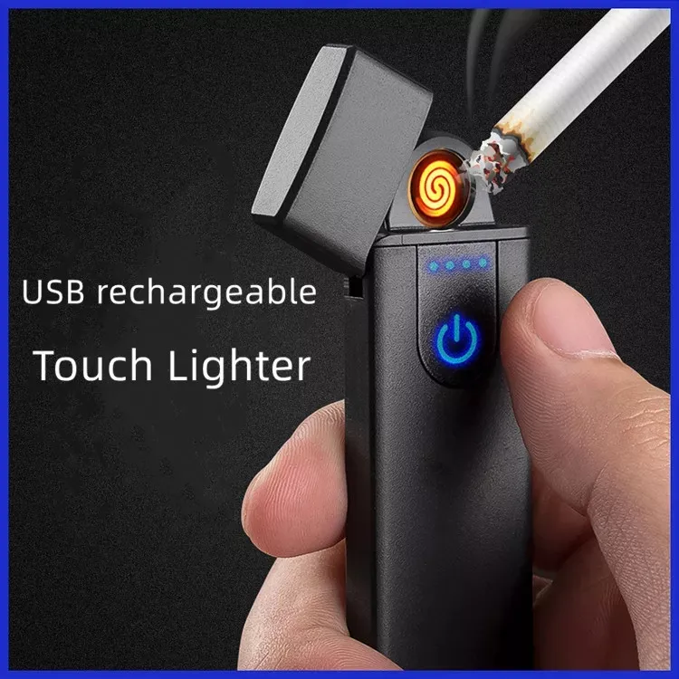 china cheap Windproof cigarette electric lighter mini pocket portable flashing USB plastic lighter for pipe