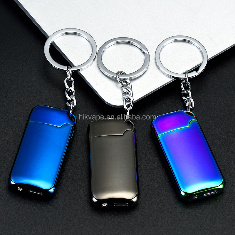 New products unique design Promotional Usb Keychain Lighters Electronic cigarette lighter usb key chain lighter