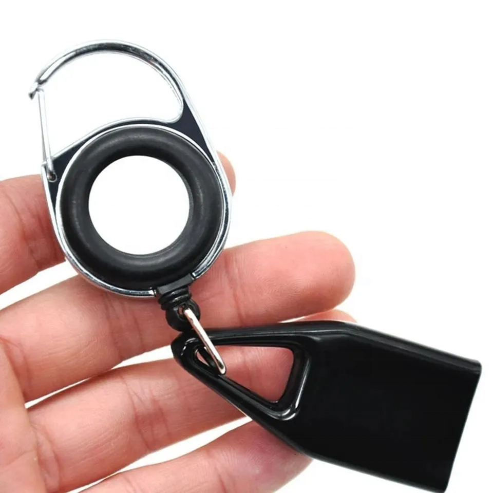 Wholesale mini small retractable lighter holder keychain sleeve leash lighter cover case with back clips