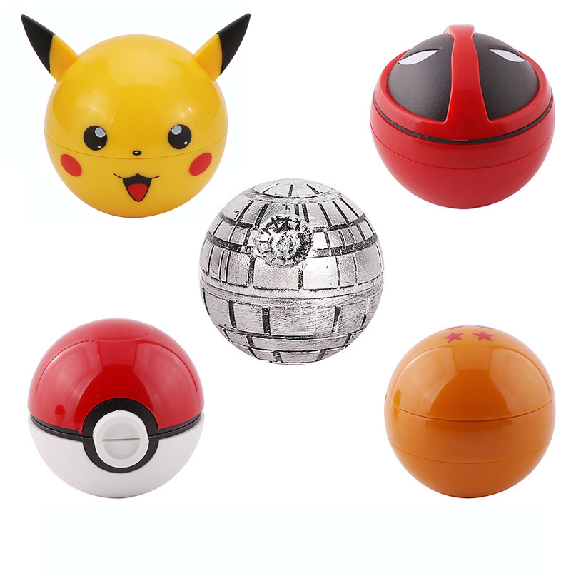 unique novelty design funky fancy animated cartoon darth vader poke dragon ball pikachu bb8 smoking herb grinder