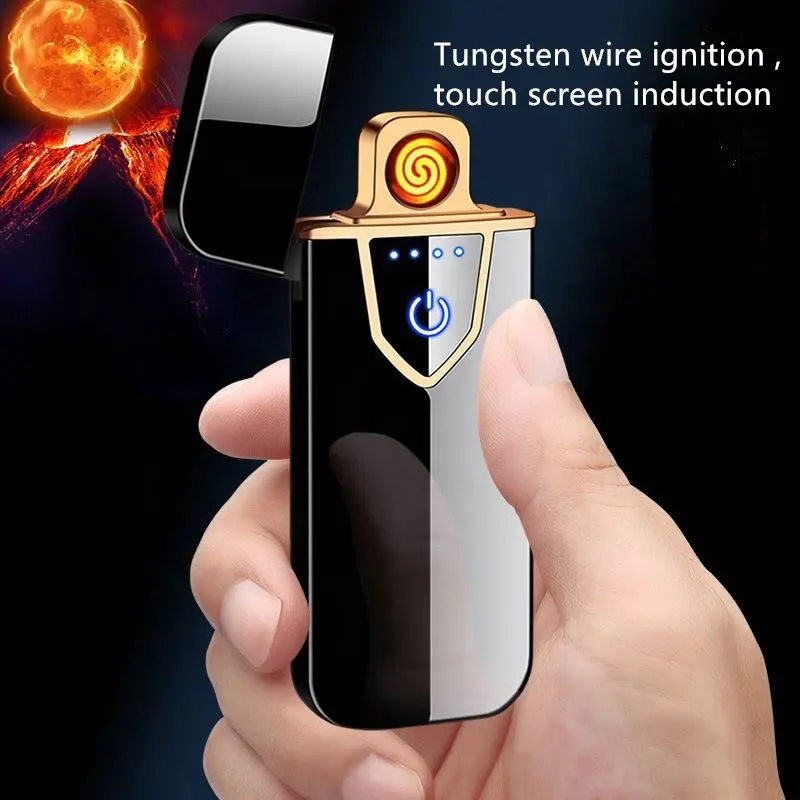 China Factory Wholesale Ultra-thin Touch Screen Electric Lighters for Smoking