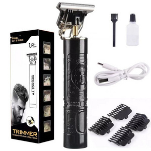 Vintage T9 Cordless 0mm Professional Hair Clippers Electric Trimmers For Men Clippers hair cutting machine Shaver