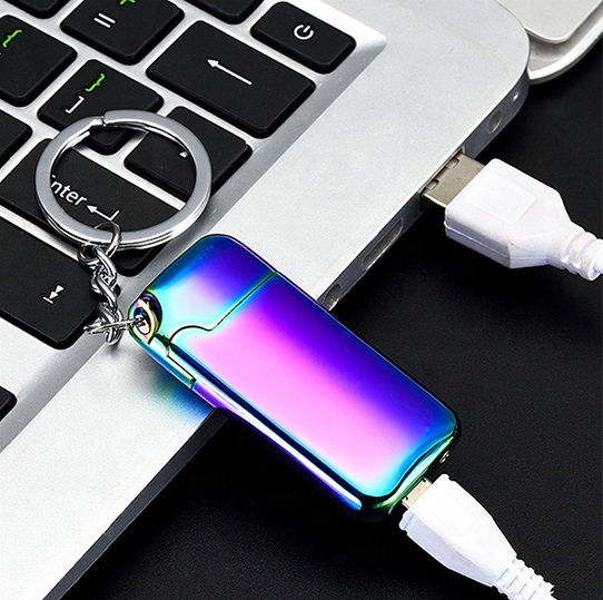 New products unique design Promotional Usb Keychain Lighters Electronic cigarette lighter usb key chain lighter