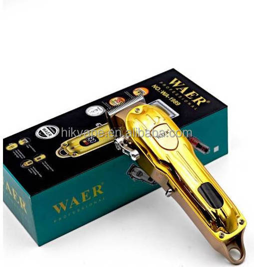 Professional Hair Clippers Wear oil head electric Golden hair clipper with 4 adjustable high-definition digital display