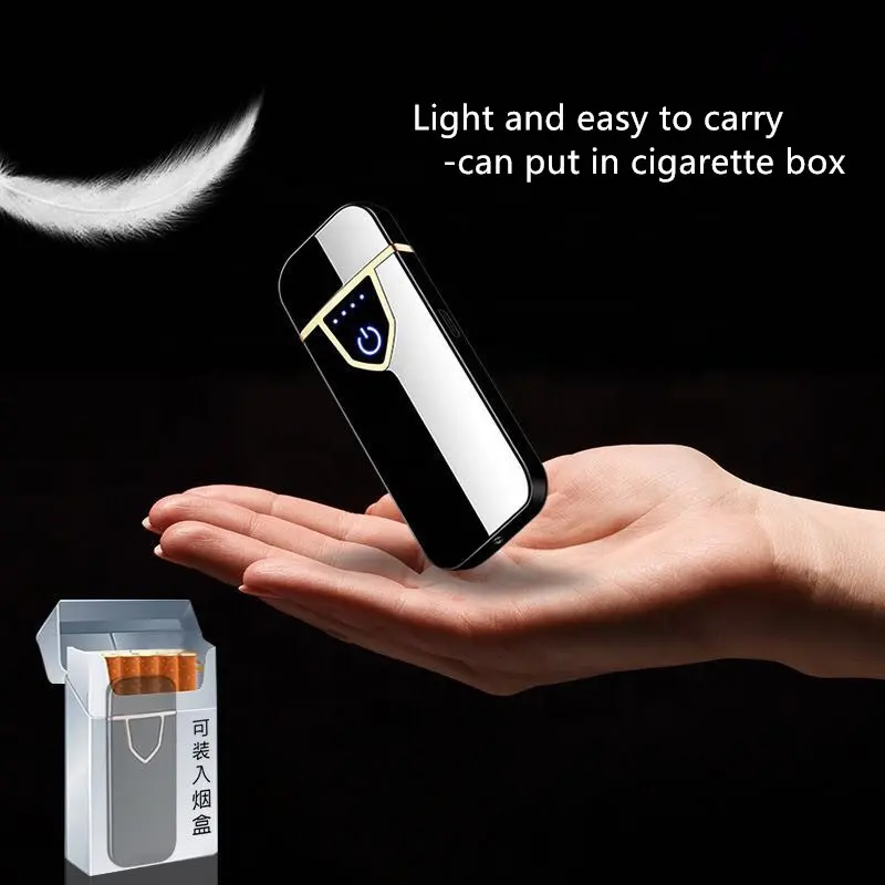 China Factory Wholesale Ultra-thin Touch Screen Electric Lighters for Smoking