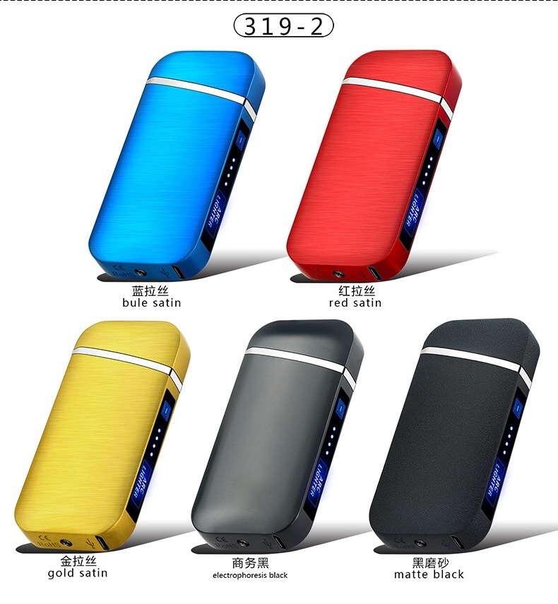 2023 wholesale outdoors rechargeable waterproof electronic usb lighter double arc electric lighter