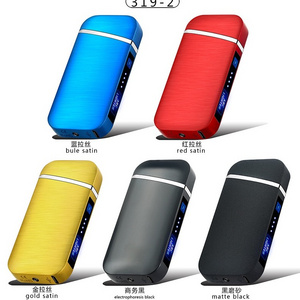 2023 wholesale outdoors rechargeable waterproof electronic usb lighter double arc electric lighter