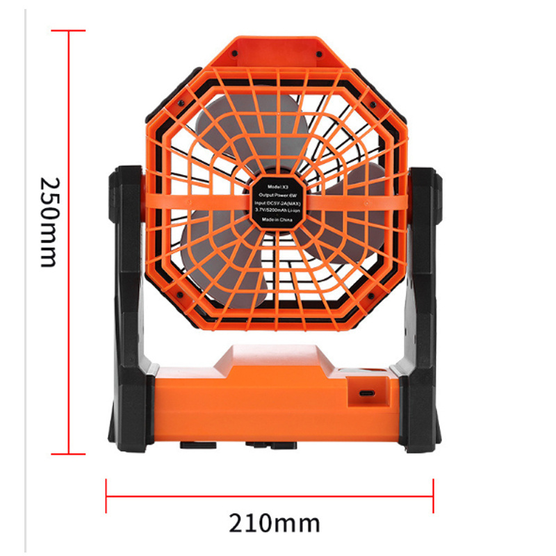 Battery Operated Fan For Camping Light With Clamp And Hook Led Remote Control Hanging Blade Removable Ceiling