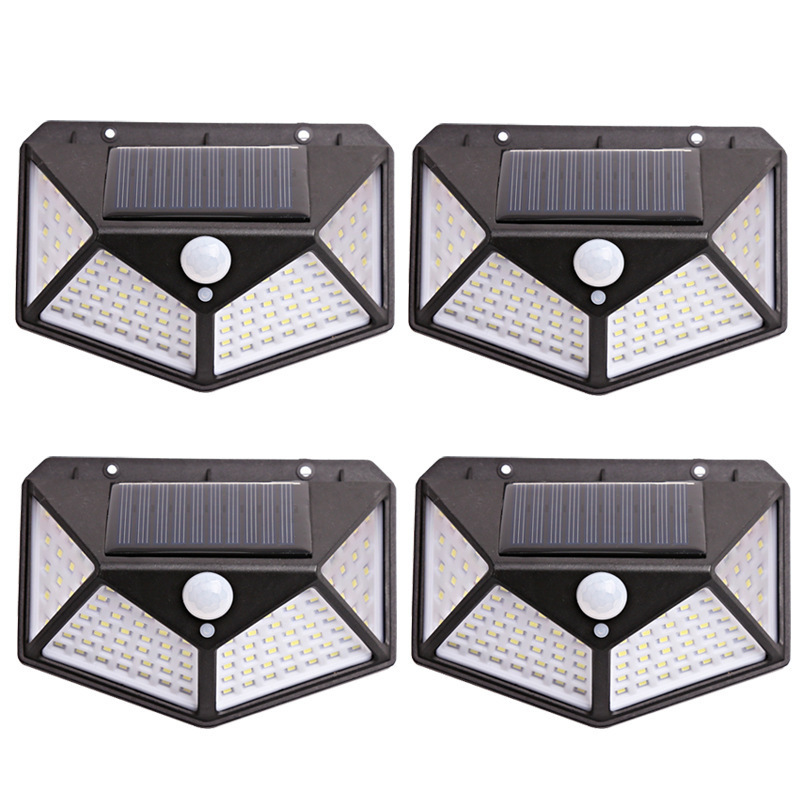 High Quality Portable 114Led Outdoor Wall Pack Lighting Mounted Fire Lights Solar