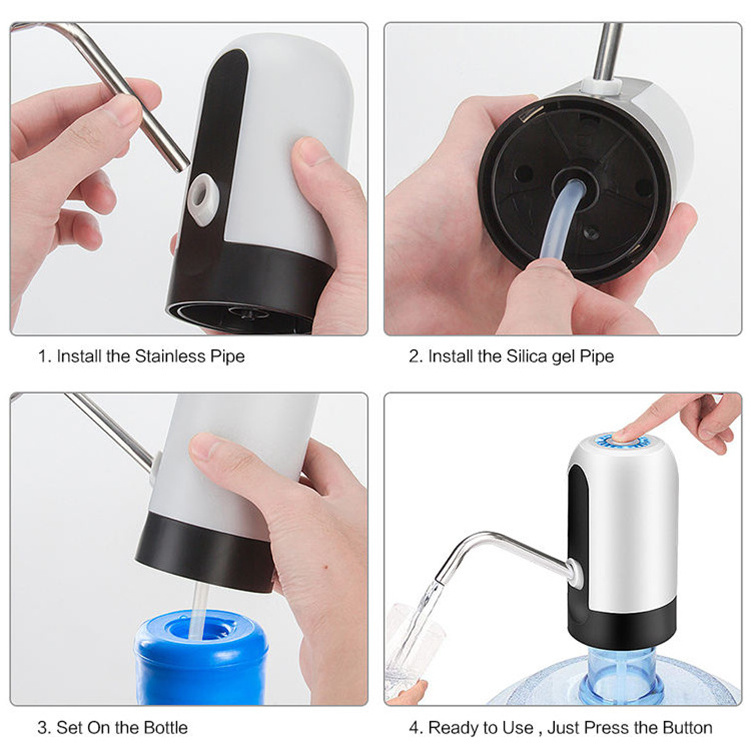 Portable Desktop Electric Water Dispenser Bottle B 2023 New Pump Commercial Instant 5 Fridge With Automatic Ice Maker Tv