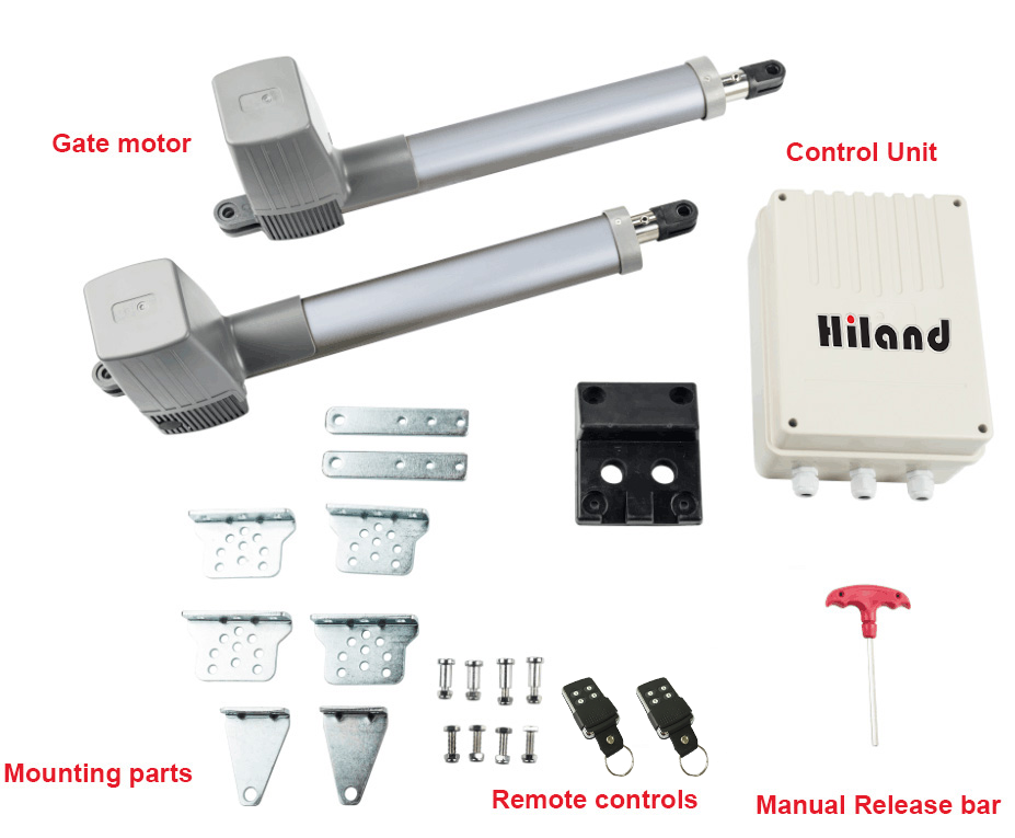 Hiland SWG350X  220V/110V Swing gate opener  24V DC For Garage Door