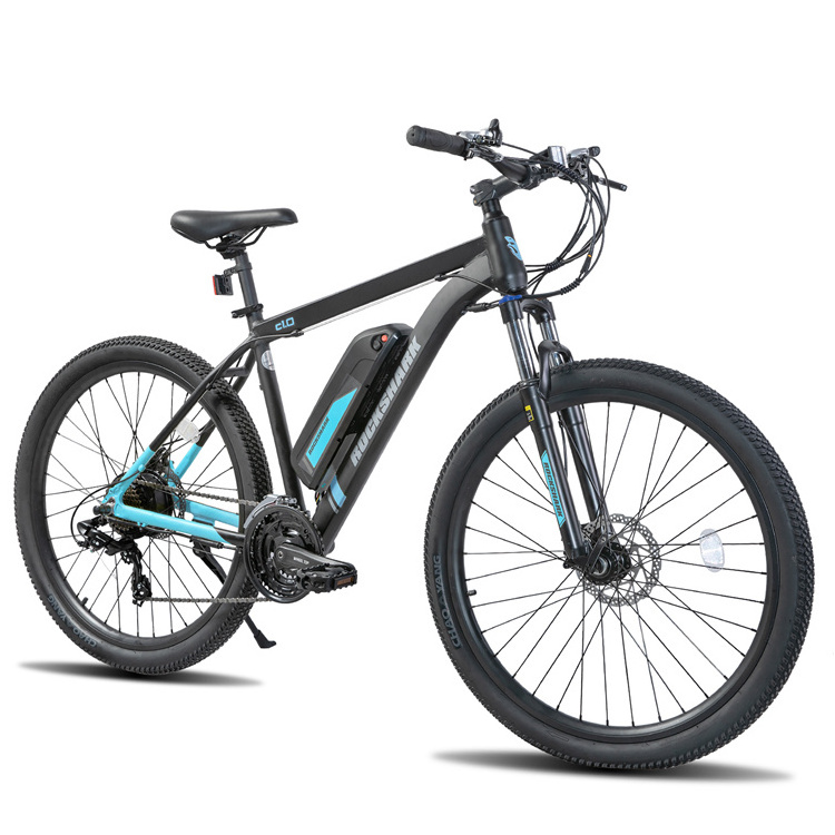 Rockshark ebike european warehouse 6061 aluminum alloy frame electric bike mountain bike 27.5 e mountainbike