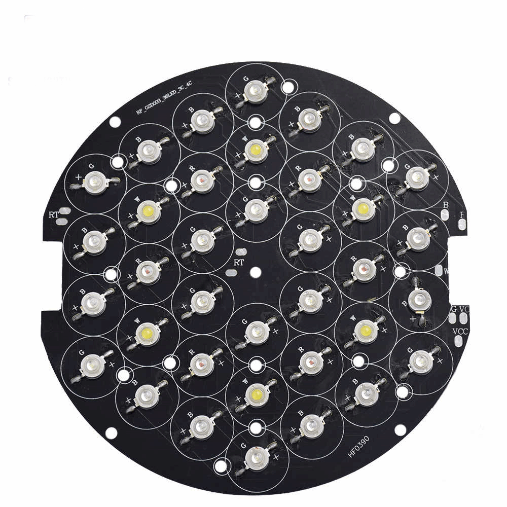 LED PCB Black Solder Mask 94v0 Multilayer Circuit Board Manufacturer Aluminium Base PCB Factory For SMD LED