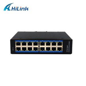 Un-Managed DIN Rail Industrial Grade 16 Port Gigabit Ethernet Network Switch