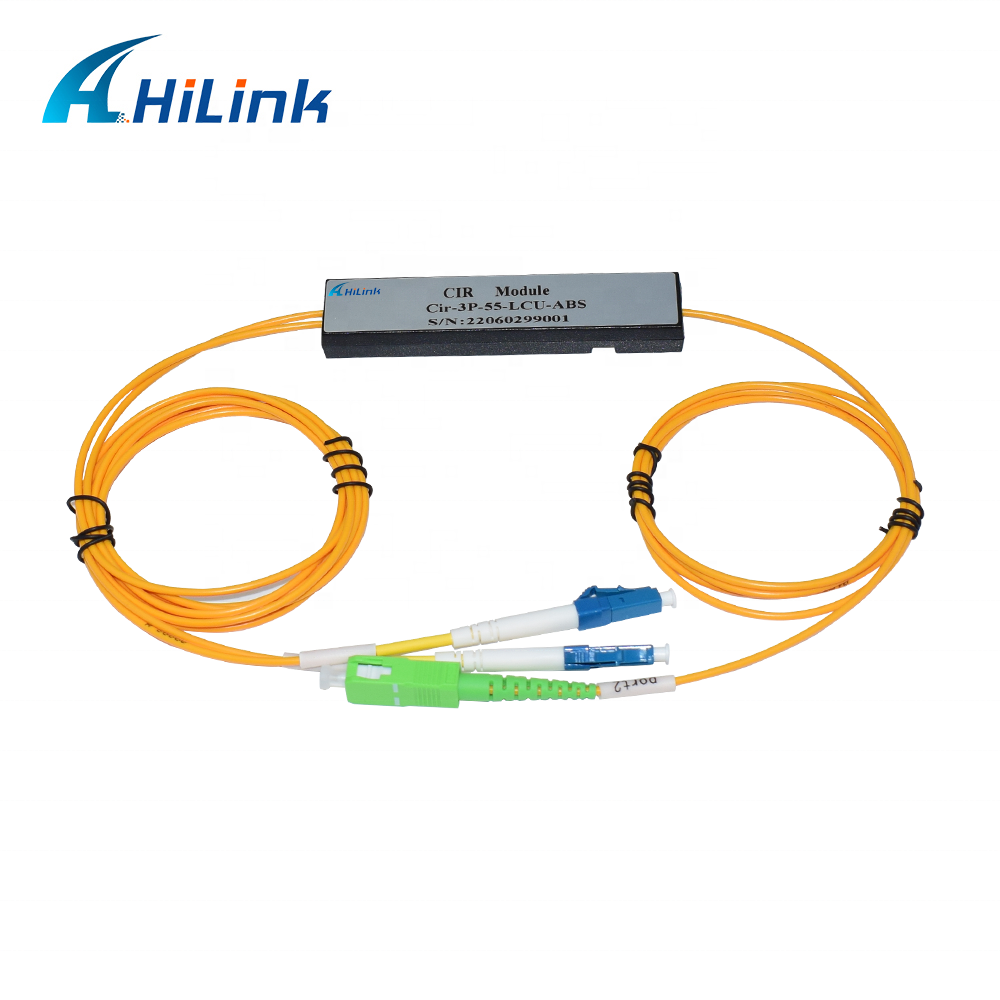 Cir-3P-55-LCU-ABS 3port LC/UPC SC/APC 1550nm  Circulator  Fiber Optical Equipment