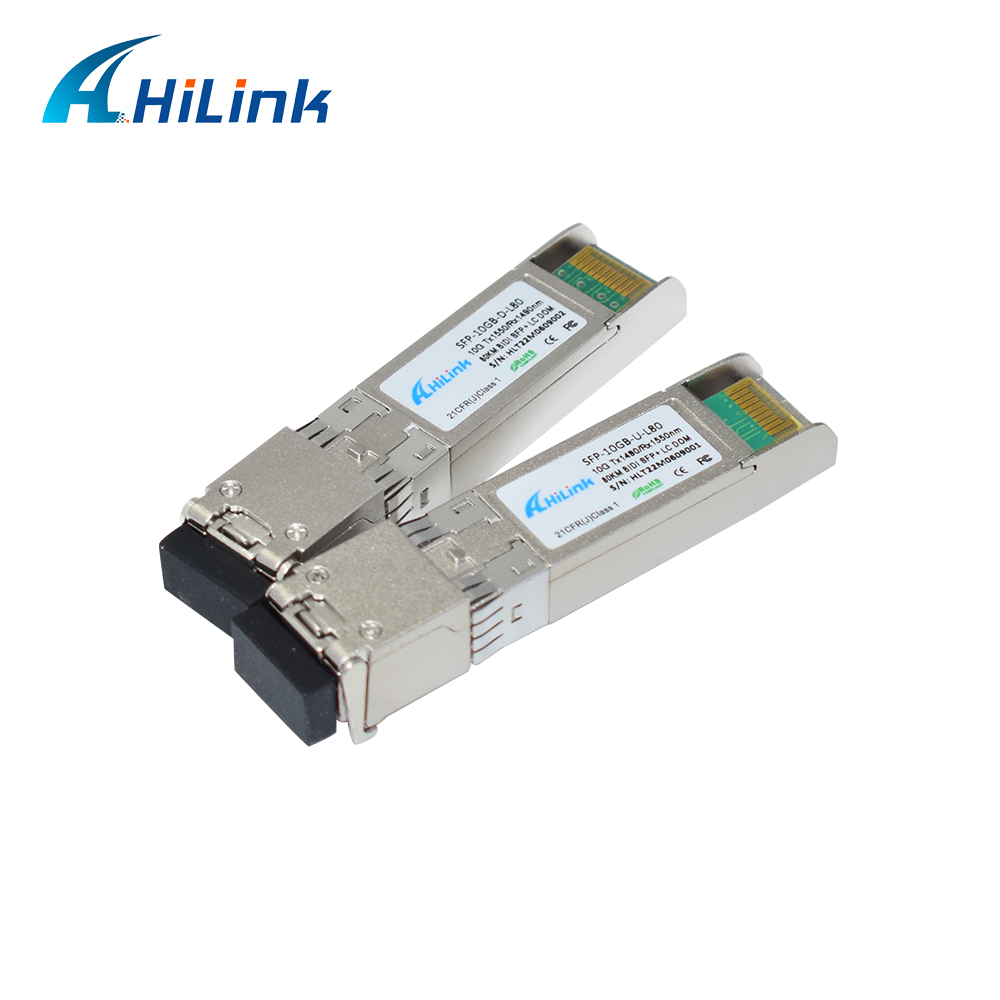 SFP Transceivers Ethernet Switch 10G BiDi SFP 1490/1550nm 80km Transceiver Module