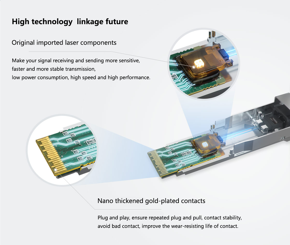 PM Optical Circulator 1310nm ABS SMF-28e Fiber LC/UPC Connector