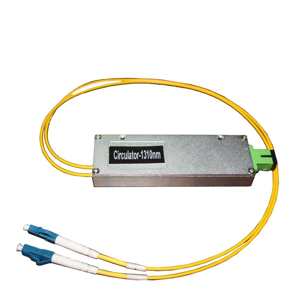 High Channel Isolation fiber 3 ports Optical Circulator 1310nm 1550nm LC UPC