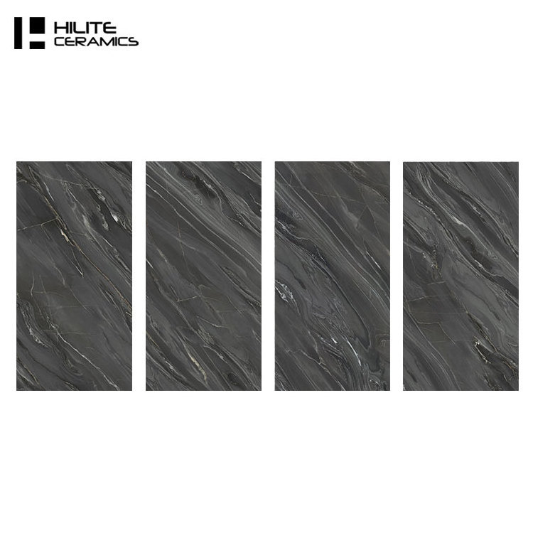 New Products 750*1500mm Non Slip For Tthe Terrace Black Luxury Marble Tiles