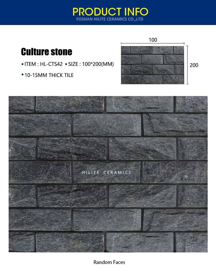 Factory price Veneer Slate Stone Panels Natural Stone Tiles Wall Cladding Culture Stone For Fireplace And External Wall