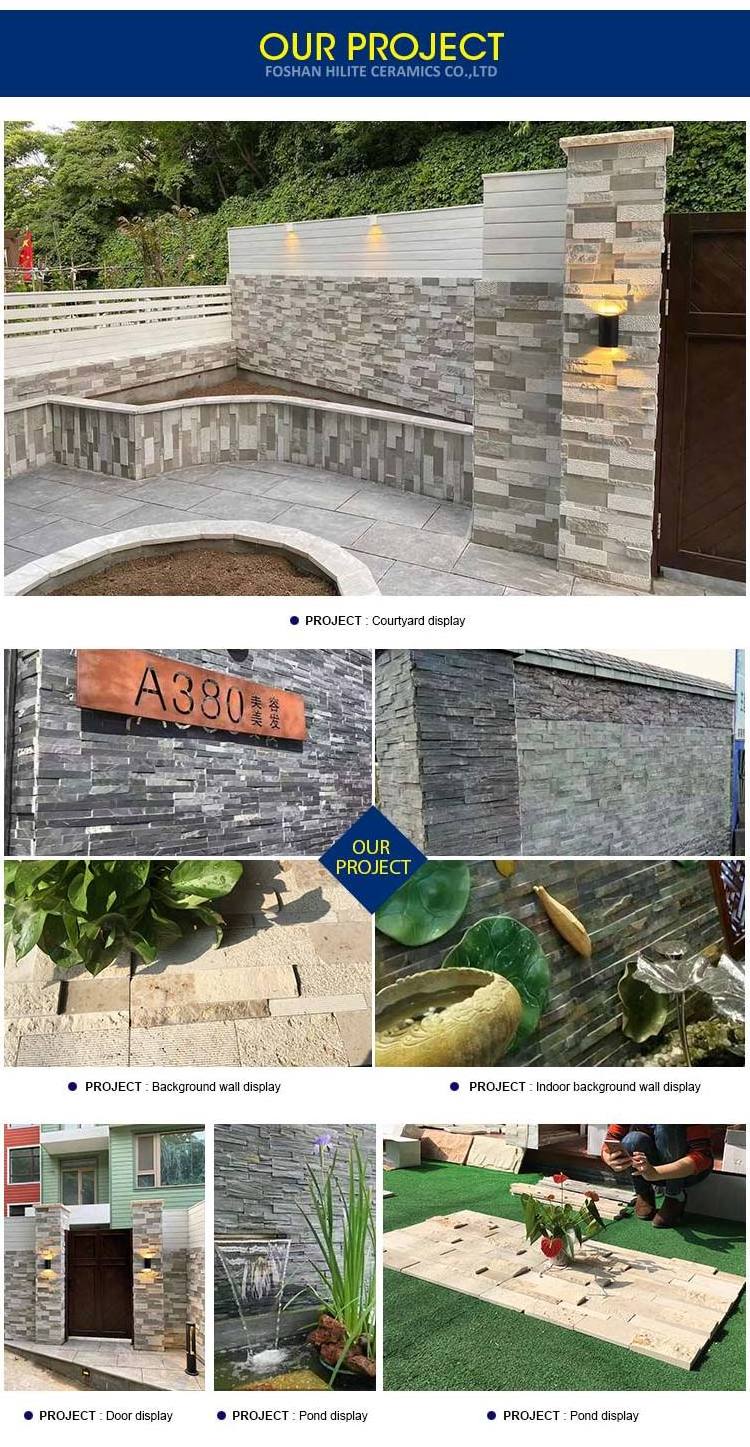 Factory price Veneer Slate Stone Panels Natural Stone Tiles Wall Cladding Culture Stone For Fireplace And External Wall