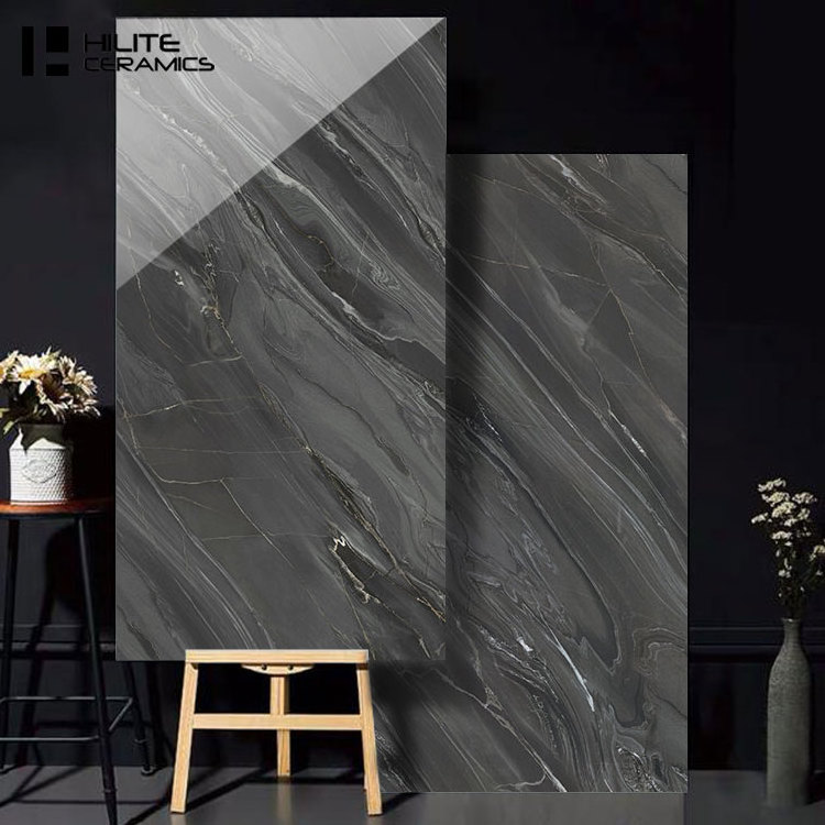 New Products 750*1500mm Non Slip For Tthe Terrace Black Luxury Marble Tiles