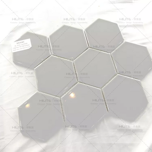 HILITE  256*295.5mm  Porcelain Mosaic Bathroom Wall Tile Hexagon for Backsplash