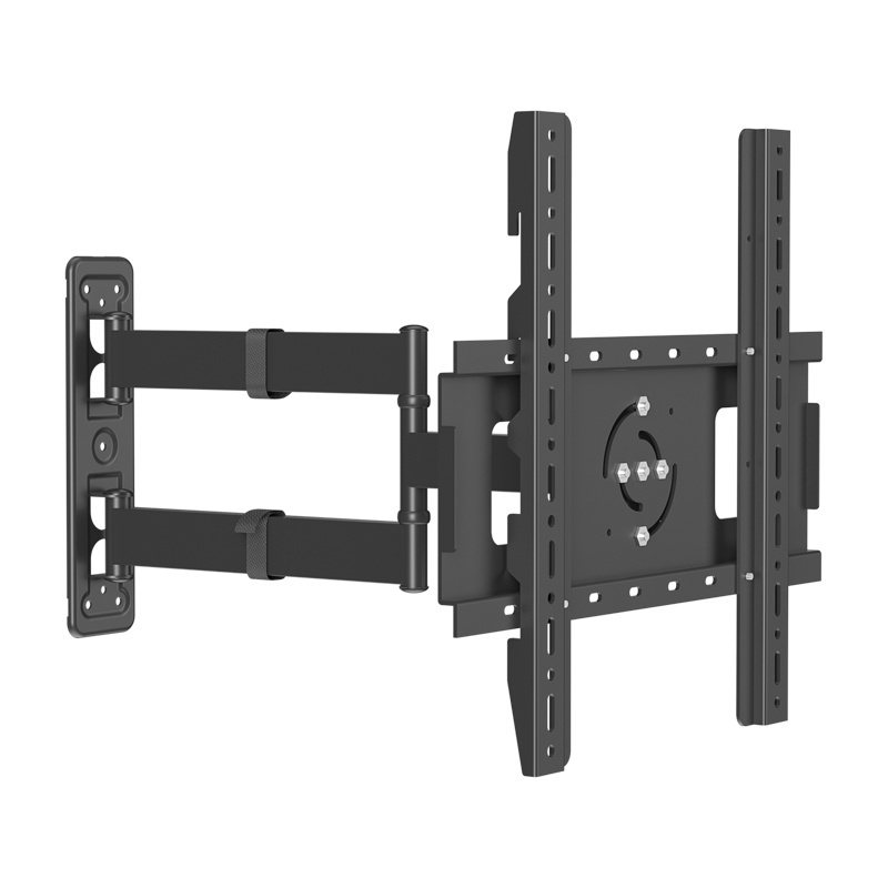 HILLPORT Full Motion TV Bracket Push-Pull Moveable 90 Degree Swivel Wall Mounting Telescopic Furniture For 32 60 Rotating Stand