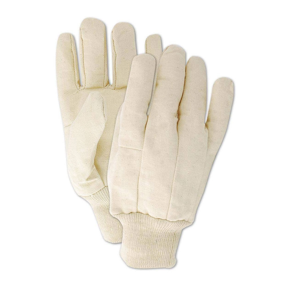 New Arrival 2023 Canvas Knit Wrist Gloves Safety Work Gloves made of finger Reinforced palm Working Gloves