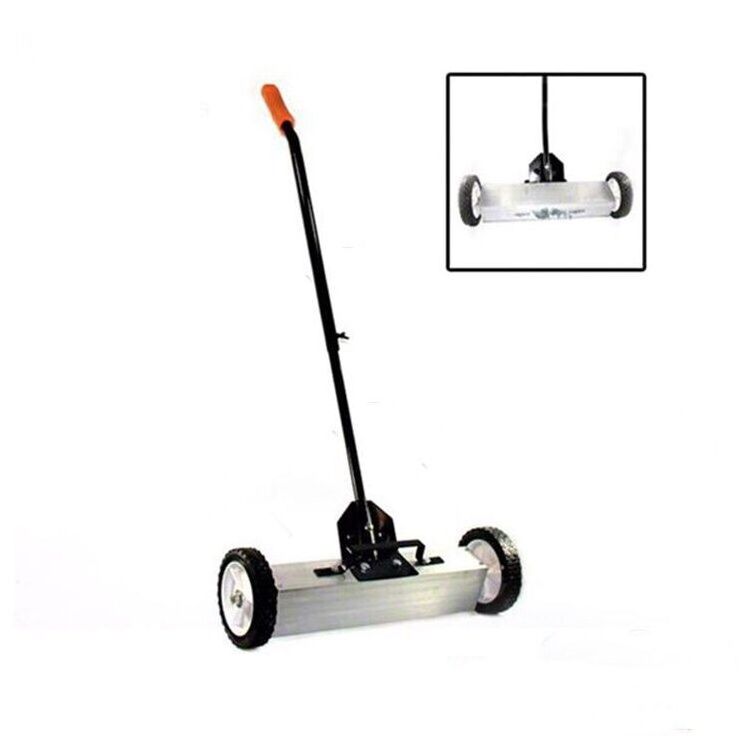 Manufacturer Directly 18'' 24'' 30'' or 36'' Mechanical Magnetic Pick Up Tool Sweeper with wheels