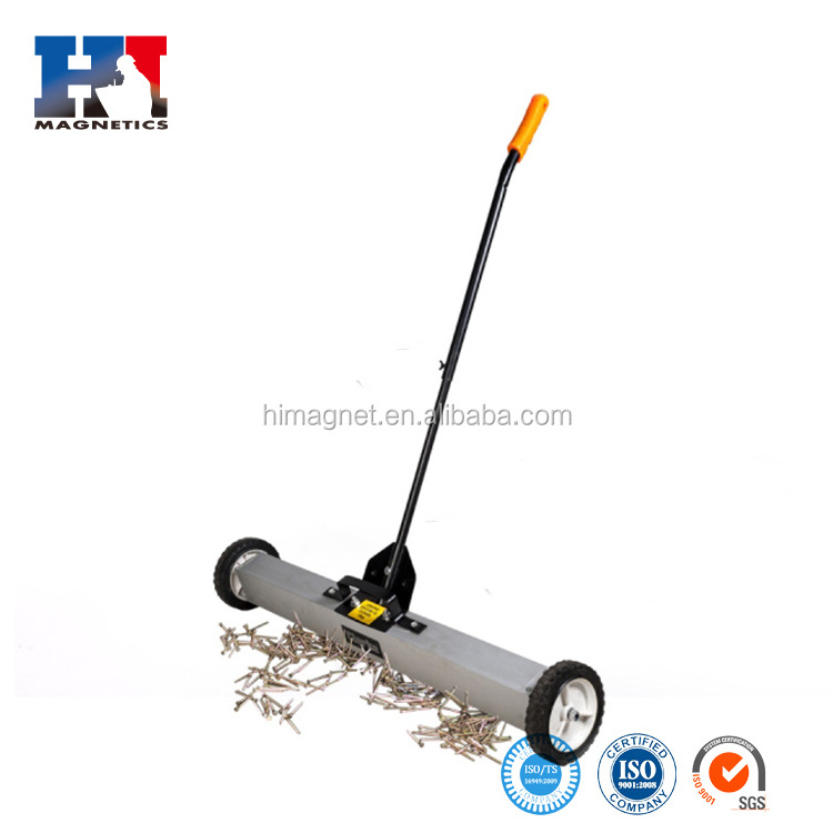 Manufacturer Directly 18'' 24'' 30'' or 36'' Mechanical Magnetic Pick Up Tool Sweeper with wheels