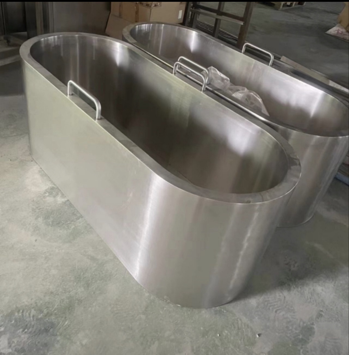 2023 High Quality Customize 304 stainless steel Double layer Bathtub Cold Plunge Tub