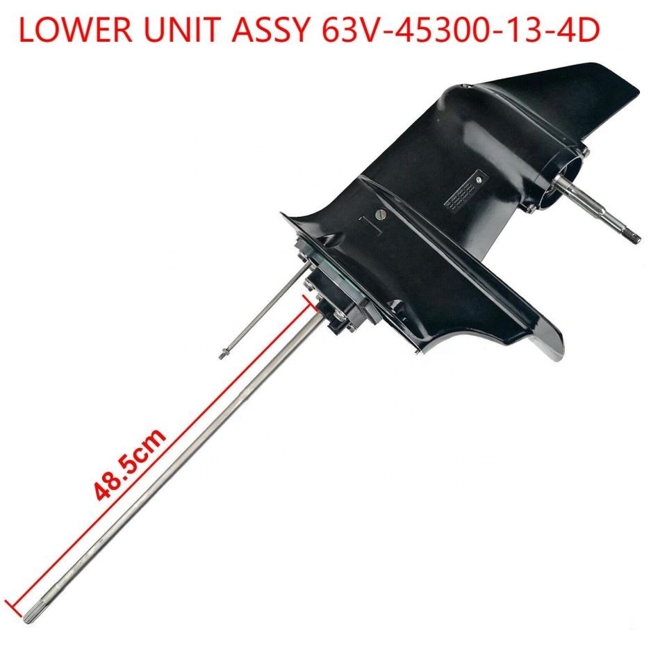 Long lower unit assy 63V-45300-13-4D For Yamaha 2 stroke 15hp outboard motor  9.9FMH/15FMH