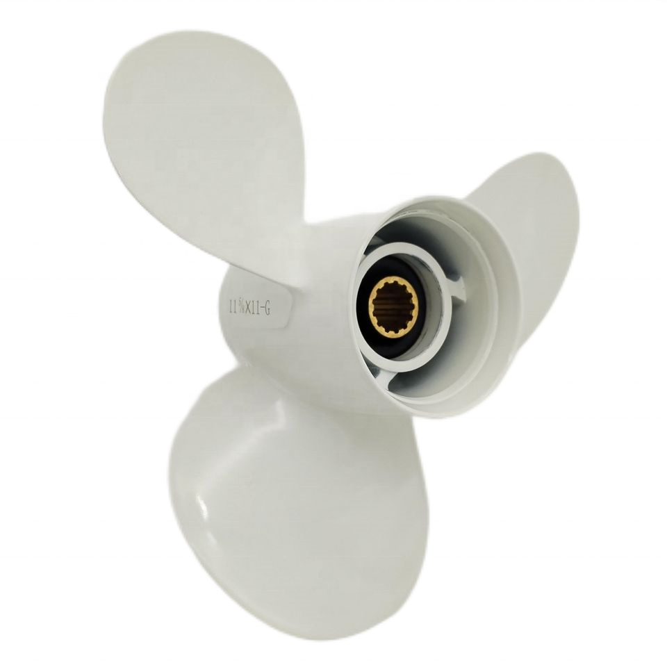 663-45947-02-EL Aluminum Marine Propeller 11 5/8x11-G  Fit for Yamaha Outboard Motor Engine 25-60HP