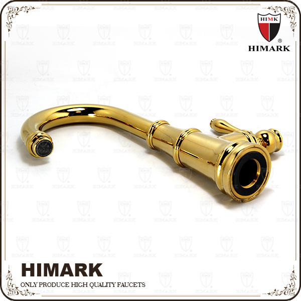 HIMARK classic basin mixer taps antique bathroom sink faucet hot cold water faucet brass gold basin faucet