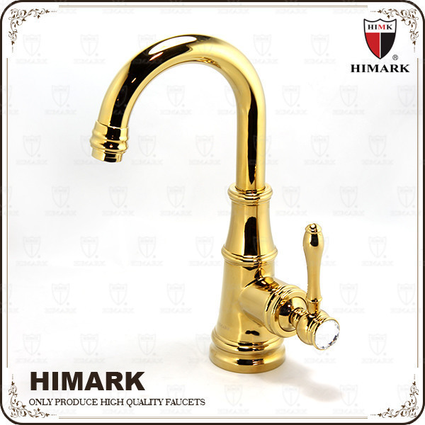 HIMARK classic basin mixer taps antique bathroom sink faucet hot cold water faucet brass gold basin faucet