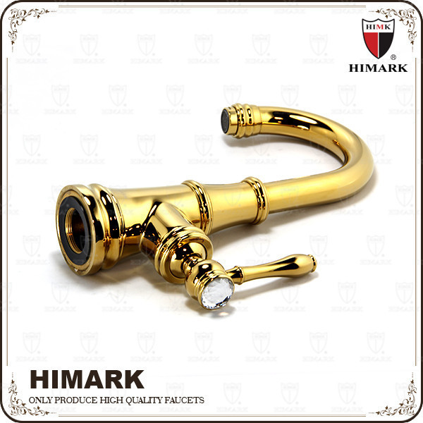 HIMARK classic basin mixer taps antique bathroom sink faucet hot cold water faucet brass gold basin faucet