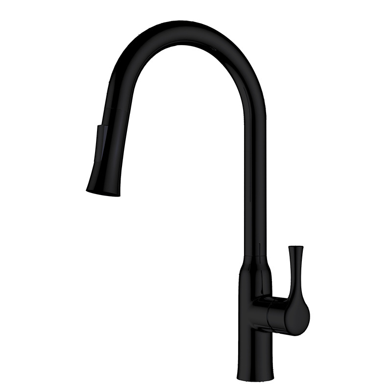 HIMARK commercial kitchen faucet touch sensor smart sink water tap deck mount single lever pull out chrome brass kitchen faucet