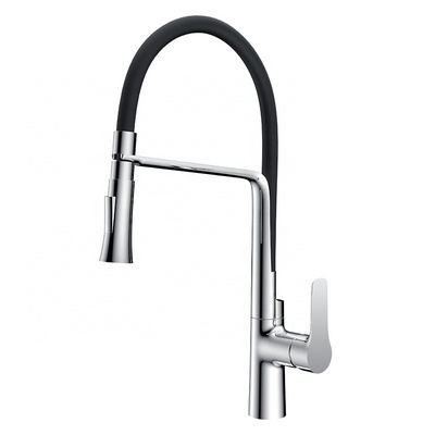 HIMARK commercial kitchen faucet touch sensor smart sink water tap deck mount single lever pull out chrome brass kitchen faucet