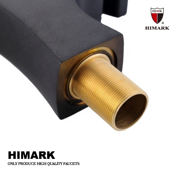 HIMARK square flat tube cold and hot water kitchen mixer tpas wasserhahn kuche kitchen sink faucet copper brass kitchen faucet