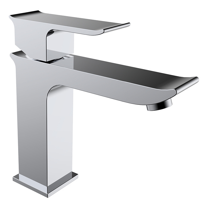 HIMARK modern basin mixer taps single hole handle deck mounted bathroom sink faucet chrome brass upc basin faucet