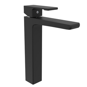 HIMARK modern high gold mixer tap single handle brass chrome wahs basin taps bathroom tall black vessel sink faucet