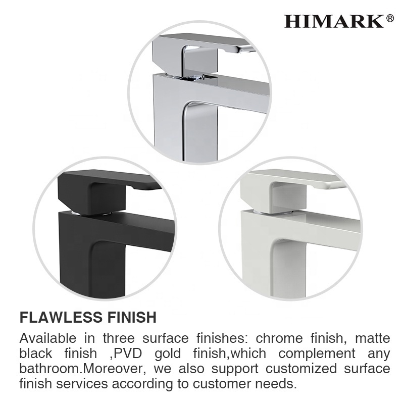 HIMARK modern high gold mixer tap single handle brass chrome wahs basin taps bathroom tall black vessel sink faucet