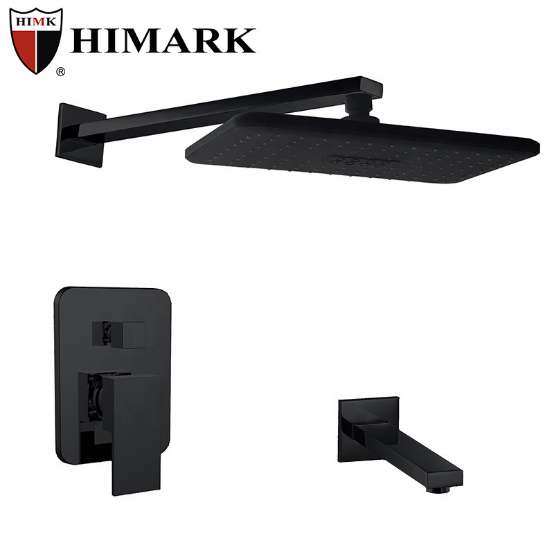 HIMARK CUPC UPC  2 function matte black in wall bathroom shower trim faucet with shower valve kit