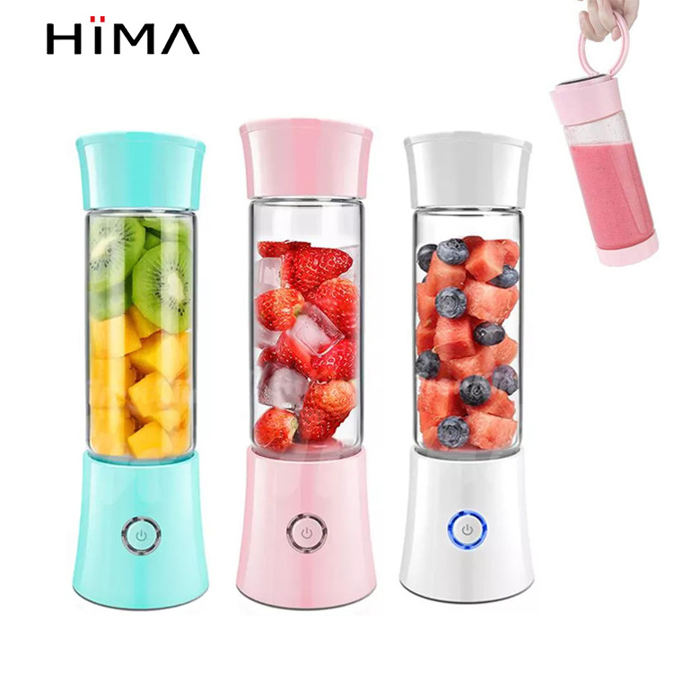 Small Electric Blender USB Mini Vegetable Fruit Rechargeable Juicer Portable Mixer Juicers Cup Ice Portable Smoothie Blender