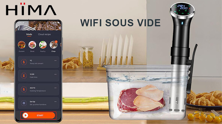 Immersion Circulator App Control Smart Precision Cooker Sous Vide Machine Sous Vide Wifi Stick Slow Cookers And Sous Vide