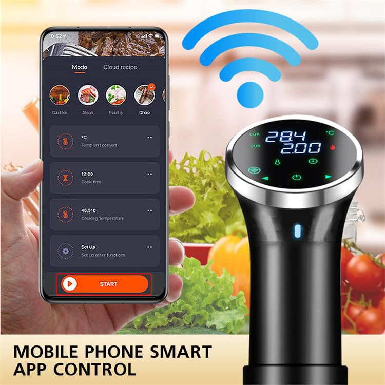 Immersion Circulator App Control Smart Precision Cooker Sous Vide Machine Sous Vide Wifi Stick Slow Cookers And Sous Vide