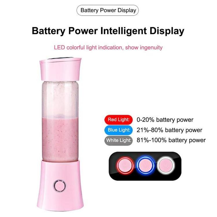 Small Electric Blender USB Mini Vegetable Fruit Rechargeable Juicer Portable Mixer Juicers Cup Ice Portable Smoothie Blender